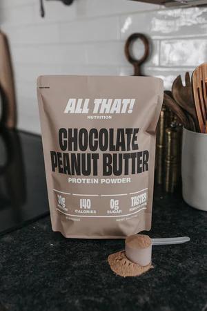 ALL THAT NUTRITION Chocolate Peanut Butter Protein Powder