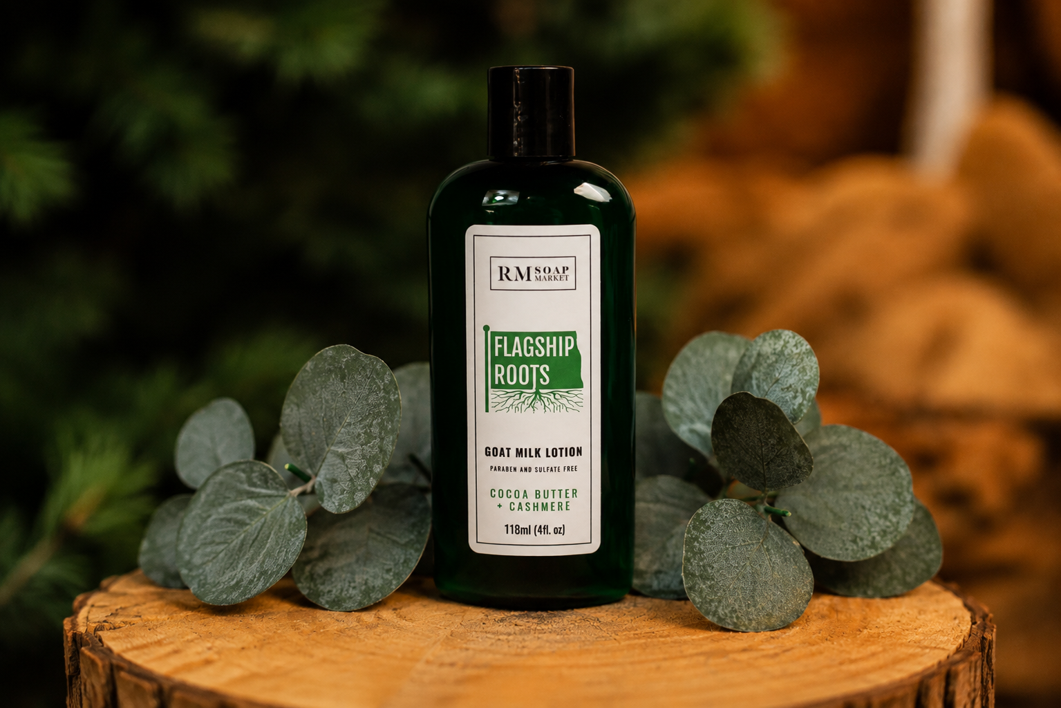 FLAGSHIP ROOTS Cocoa Butter + Cashmere Goat Milk Lotion 4oz