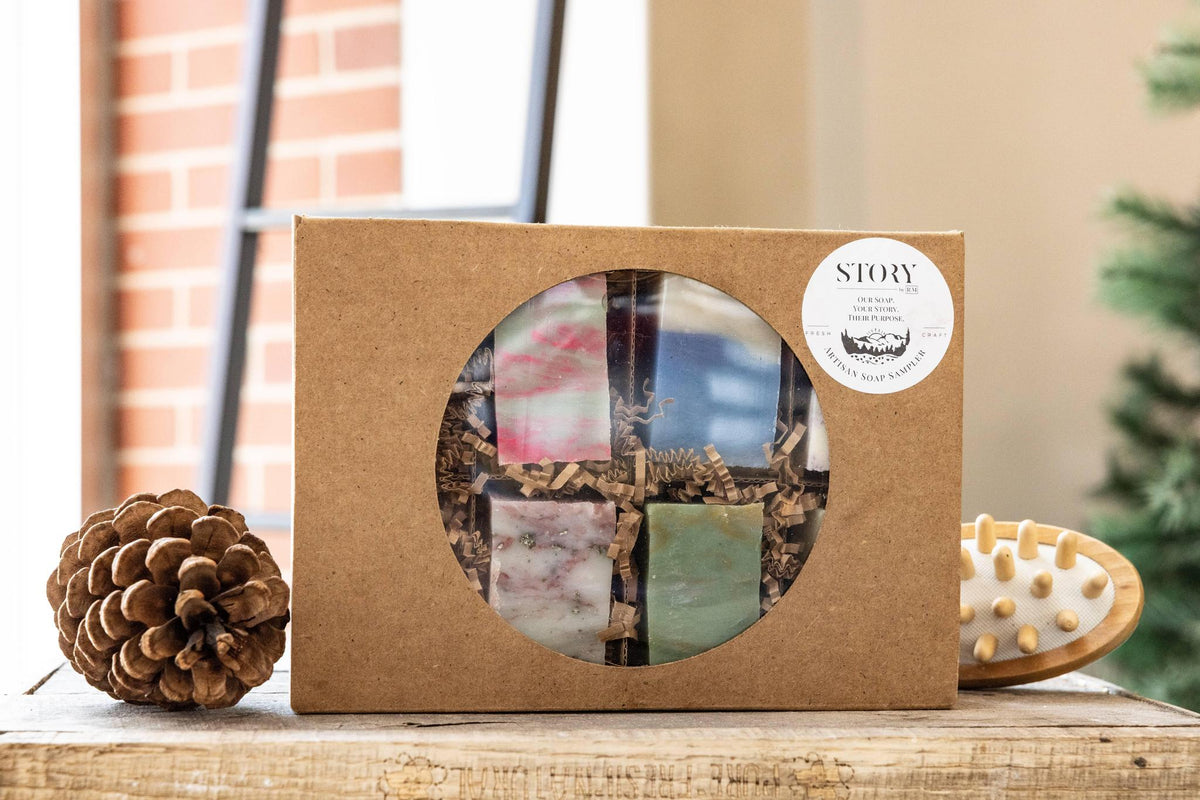 Story by RM Soap Sampler eight bar soap set
