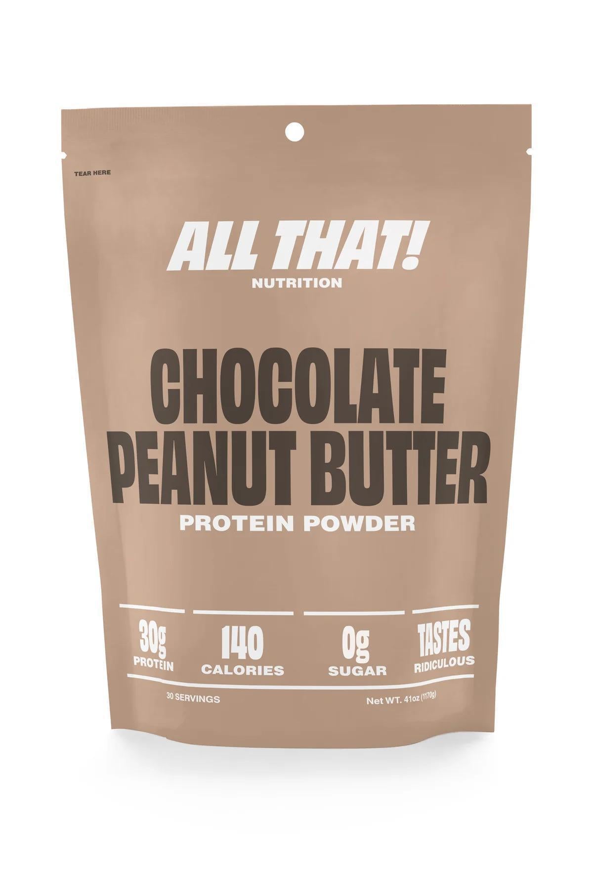 ALL THAT NUTRITION Chocolate Peanut Butter Protein Powder