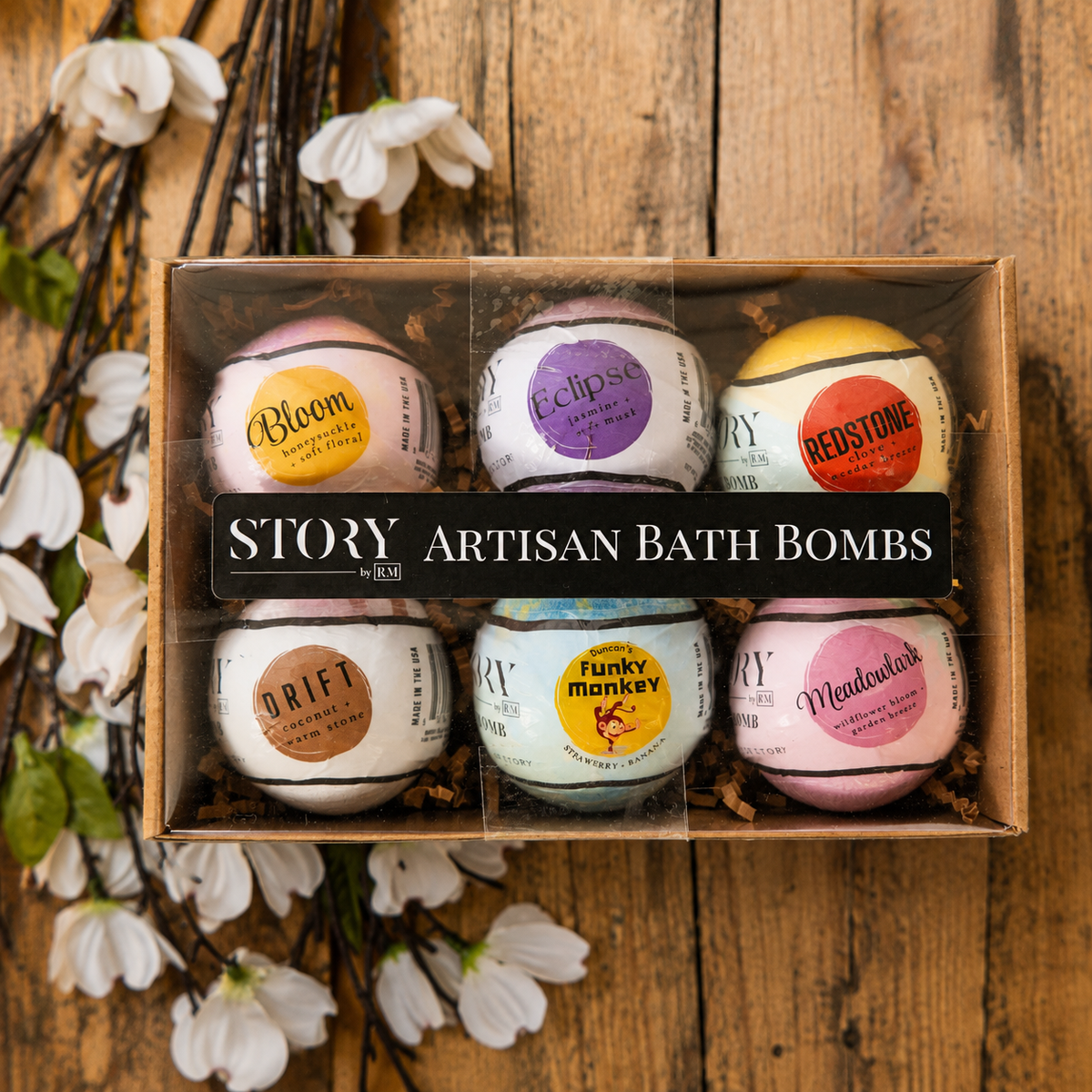 Story by RM Bath Bomb Gift Set with assorted scents