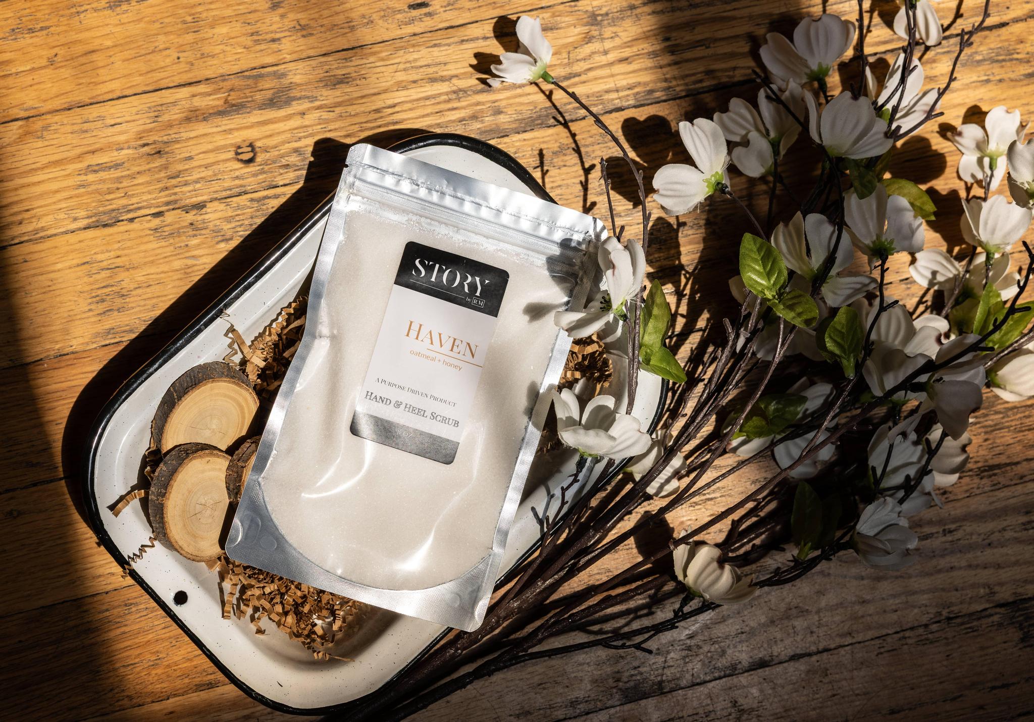 Haven Hand + Heel Scrub