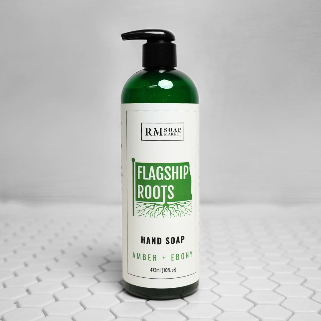 FLAGSHIP ROOTS Amber + Ebony Hand Soap 16oz